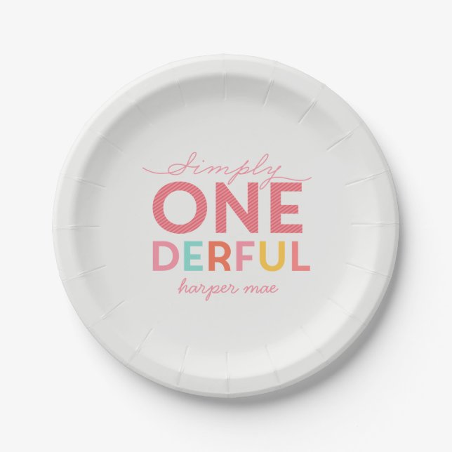 SIMPLY ONEDERFUL WONDERFUL PAPER PLATE (Front)
