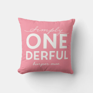 SIMPLY ONEDERFUL WONDERFUL THROW PILLOW
