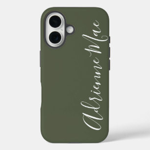 Simply Personalized Camo Green Case-Mate iPhone 16 Case
