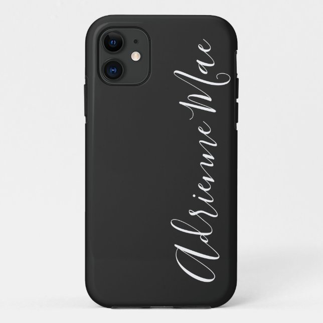Simply Personalized Charcoal Slate Case-Mate Case-Mate iPhone Case (Back)