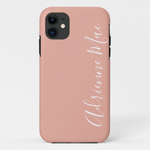 Simply Personalized Coral Pink iPhone 11 Case