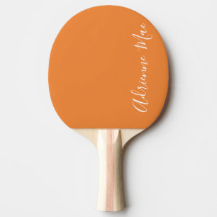 Simply Personalized Neon Orange Ping Pong Paddle