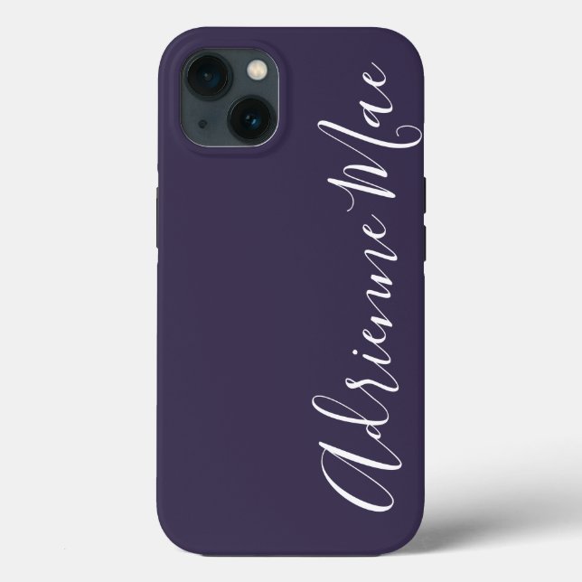Simply Personalized Purple Case-Mate Case-Mate iPhone Case (Back)