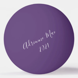Simply Personalized Purple Ping Pong Ball