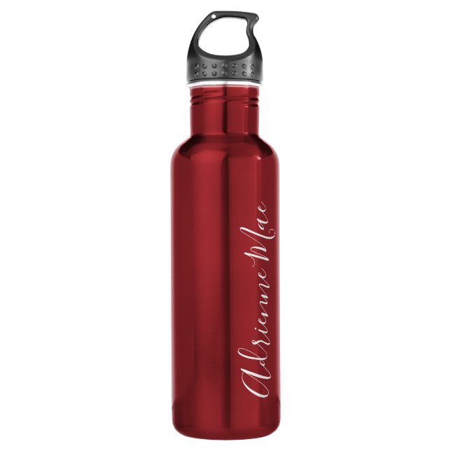Simply Personalized Red 710 Ml Water Bottle (Front)