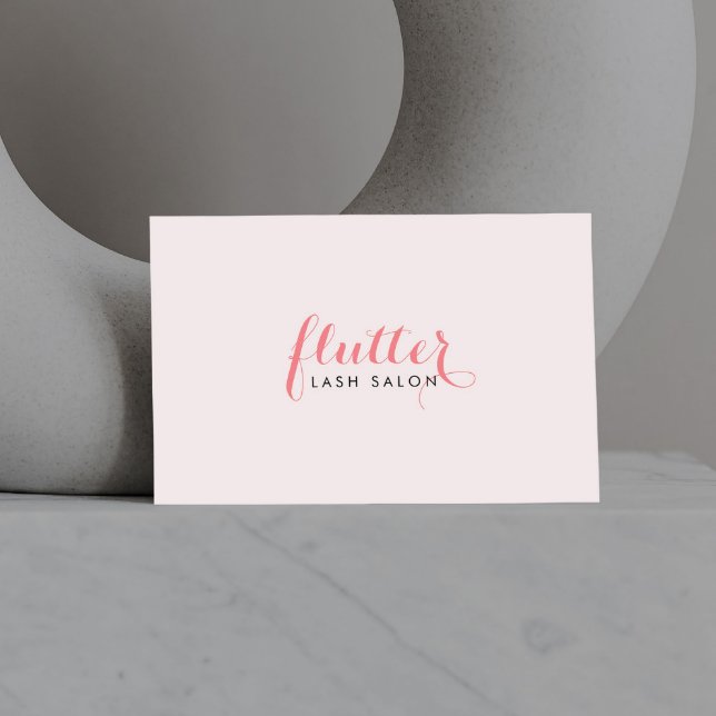 Simply Pink Lash Salon Business Card (Creator Uploaded)