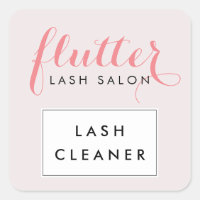 Simply Pink Lash Salon Lash Cleaner Stickers