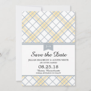 Simply Plaid Save the Date