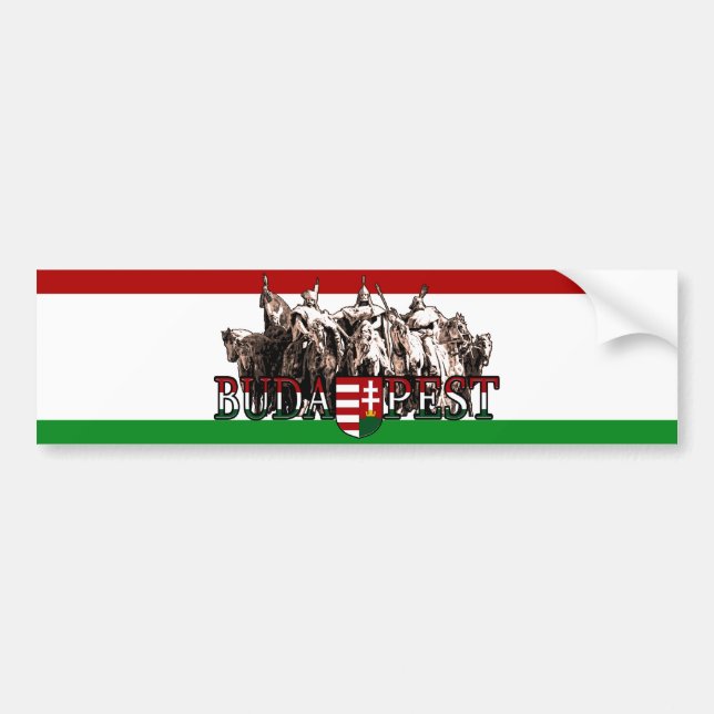 Simply Proud Hungarian Bumper Sticker (Front)