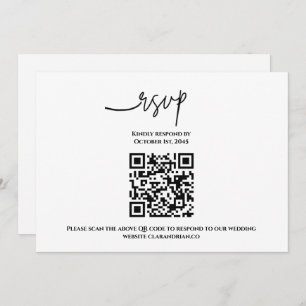 Simply QR Code RSVP Card 