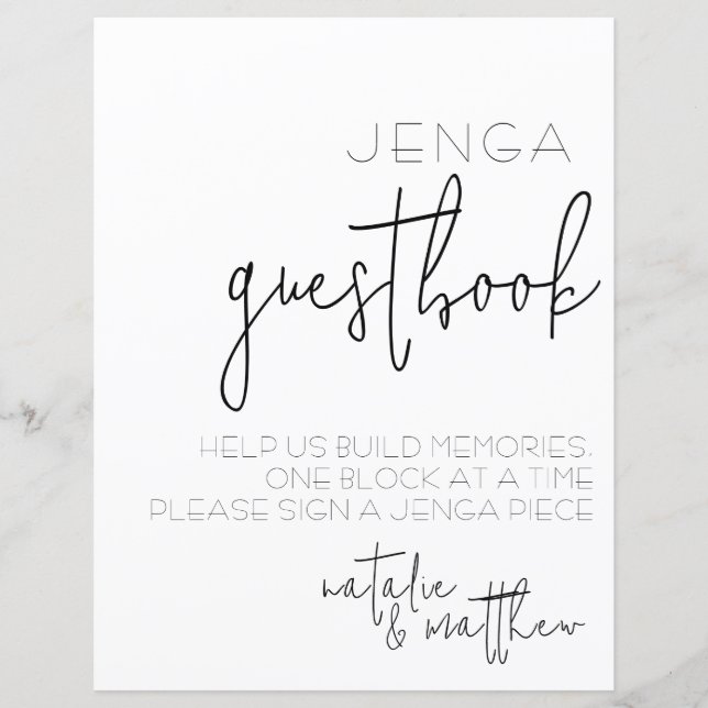 Simply Quaint Guest Book (Front)