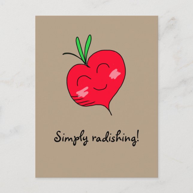 "Simply Radishing!" Postcard (Front)