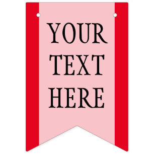 Simply RAINBOW colours & your Text Bunting Flags