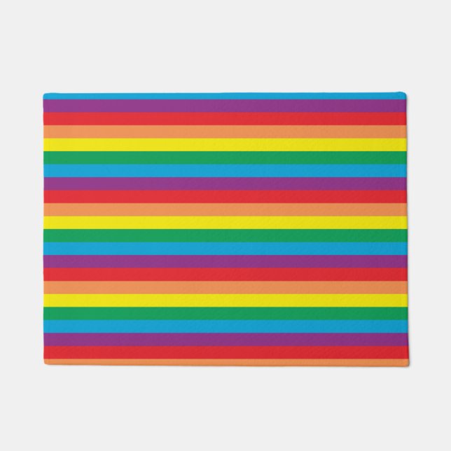 Simply Rainbow Pattern Doormat (Front)