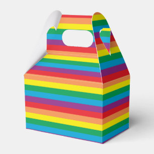 Simply Rainbow Pattern Favor Box