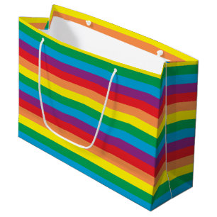 Simply Rainbow Pattern Large Gift Bag
