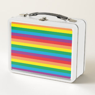 Simply Rainbow Pattern Metal Lunch Box