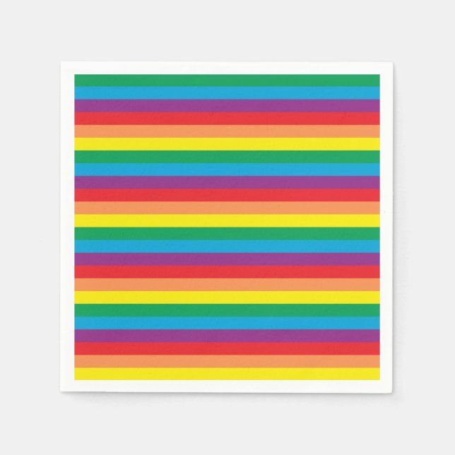 Simply Rainbow Pattern Napkin (Front)