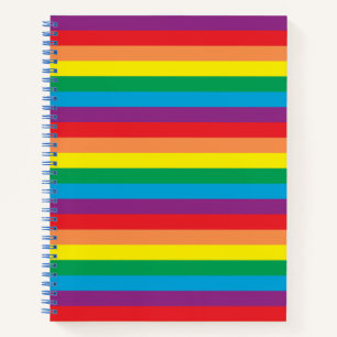 Simply Rainbow Pattern Notebook