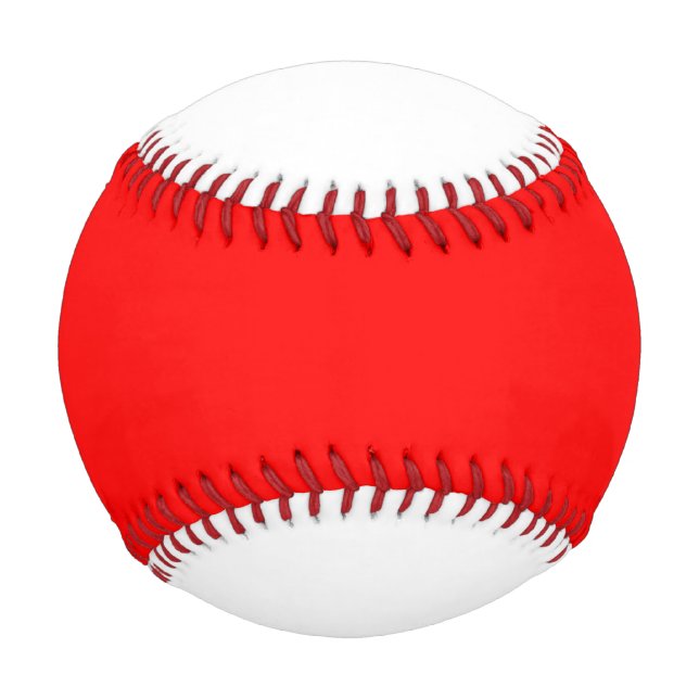 Simply Red Solid Colour Baseball (Front)
