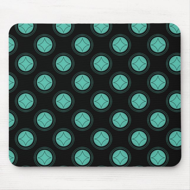 Simply Riveting Mousepad, Turquoise Mouse Pad (Front)