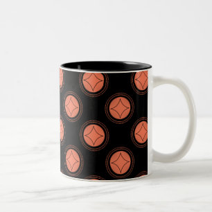 Simply Riveting Mug, Coral Two-Tone Coffee Mug