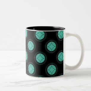 Simply Riveting Mug, Turquoise Two-Tone Coffee Mug