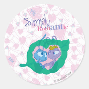 Simply Romantic Classic Round Sticker