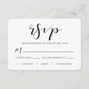 Simply Saying RSVP Card
