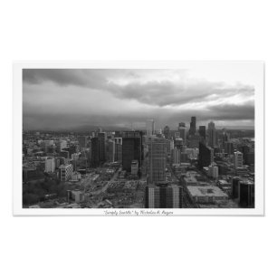 "Simply Seattle" Black and White Photo Print