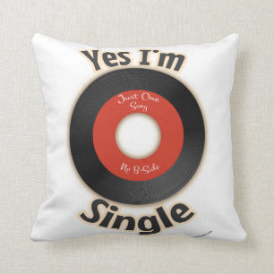 Simply Single Throw Pillow