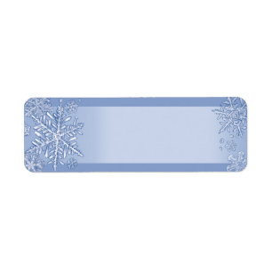 Simply Snowflakes Blank Return Adresse Labels