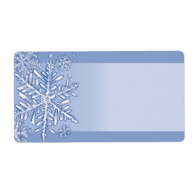 Simply Snowflakes Blank Shipping Labels (Front)
