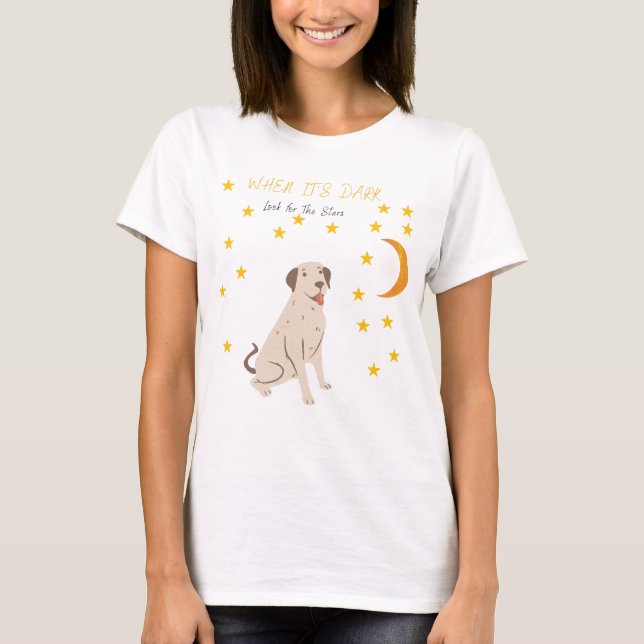 Simply Southern When It's Dark Look for The Stars  T-Shirt (Front)