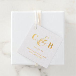 Simply Splendid REAL FOIL Wedding Favour Tags
