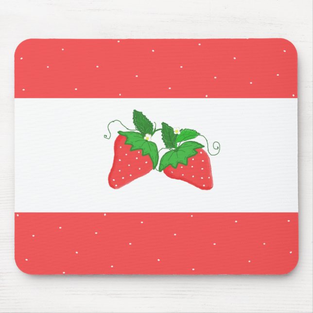 Simply Strawberries Mouse Pad (Front)