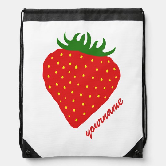 Simply Strawberry custom backpack