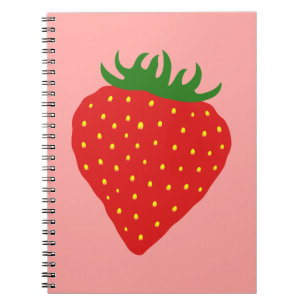 Simply Strawberry custom notebook