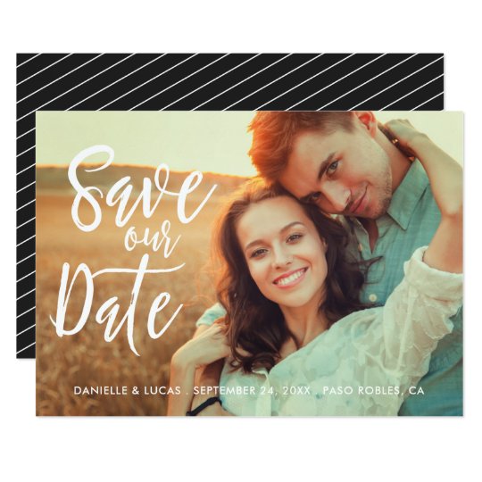 Simply Stylish Save the Date Photo Card