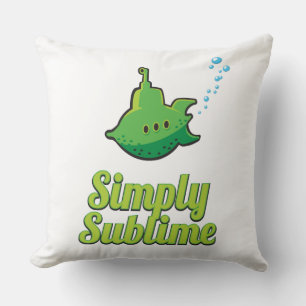 Simply Sublime. Throw Pillow