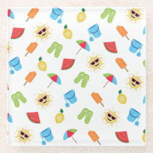 Simply Summer Glass Coaster