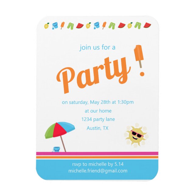 Simply Summer  Magnet (Vertical)