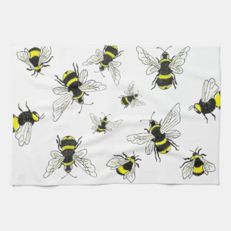 Simply Sweet: Classic White & Bumblebee Kitchen Towel