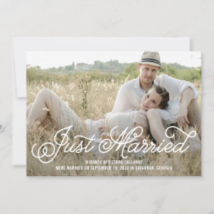 Simply Sweet EDITABLE COLOR Wedding Announcement