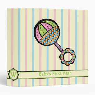 Simply Sweet Rattle 3-Ring Binder