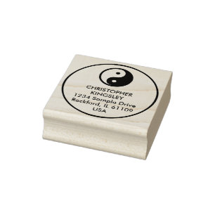 Simply Symbol / Icon - YIN YANG + idea Rubber Stamp