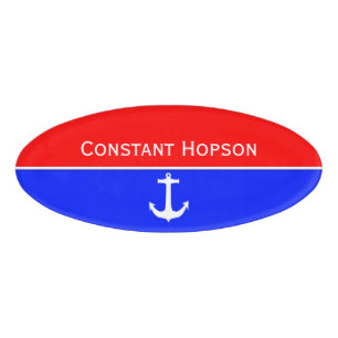 Simply Symbols - ANCHOR + your text & ideas Name Tag