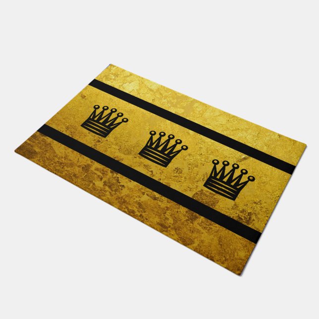 Simply Symbols - Chess Crown + your ideas Doormat (Angled)