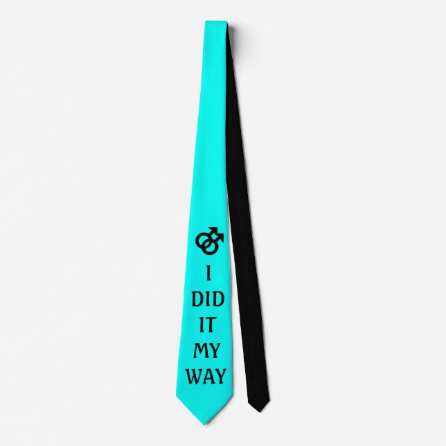Simply Symbols - GENDER MARS + your ideas Tie (Front)