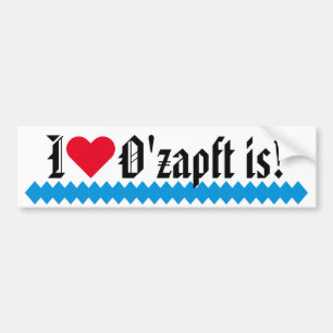 Simply Symbols - HEART & DIAMOND + your ideas Bumper Sticker